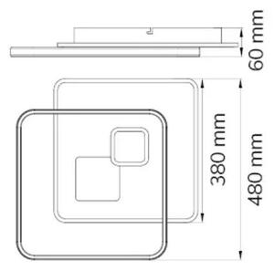 Plafonieră LED dimabilă AKON LED/43,5W/230V 2700-5500K Wofi 11620 + telecomandă