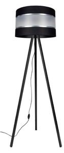 Lampadar CORAL 1xE27/60W/230V wenge/negru/crom