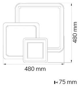 Plafonieră LED dimabilă MOLA LED/36W/230V 3000-5500K Wofi 11860 + telecomandă