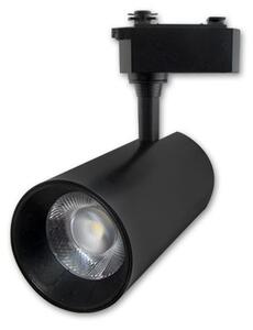 Lampa pentru sina monofazata, LED COB 10W, lumina neutra, 800 lm, IP20, negru mat