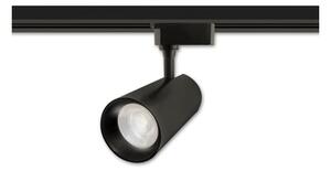 Lampa pentru sina monofazata, LED COB 10W, lumina neutra, 800 lm, IP20, negru mat