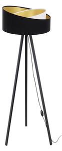 Lampă de podea GALAXY 1xE27/60W/230V negru/alb/wenge