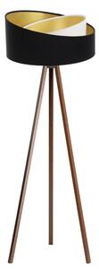 Lampă de podea GALAXY 1xE27/60W/230V negru/wenge