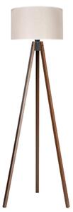 Lampadar Duolla 1xE27/60W/230V d. 44 cm crem/wenge