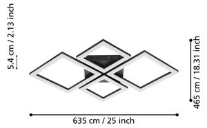 Plafonieră LED dimabilă PARANDAY-Z LED/42W/230V Eglo 900318