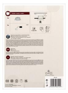 Paulmann 93410 - Set 3x LED 6,5W IP44, luminar baie COLE, dimabil, 230V
