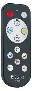 Plafonieră LED dimabilă SIBERIA LED/34W/230V Eglo 900465 + telecomandă