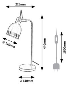 Lampă de masă FLINT 1xE14/25W/230V bej Rabalux 2241