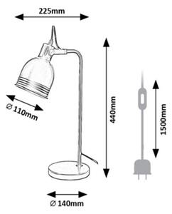 Lampă de masă FLINT 1xE14/25W/230V neagră Rabalux 2240