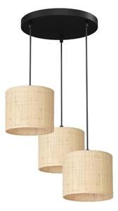 Lustră pe cablu RATTAN 3xE27/60W/230V ratan