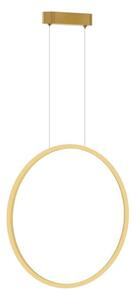 Lustr LED SATURNO 28W, 50 cm, IP44, auriu, cu cablu