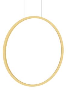 Lustr LED SATURNO 28W, 50 cm, IP44, auriu, cu cablu