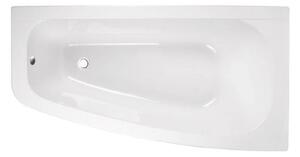 Besco Luna cadă de colț 150x80 cm partea dreaptă alb #WAL-150-NP