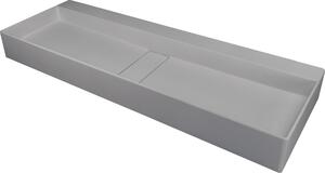 Deante Blur lavoar 100x40 cm dreptunghiular de blat gri/piatră mat CQB_SU1S