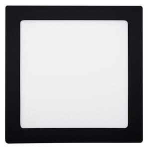 Plafonieră LED/18W/230V 3000/4000/6000K negru pătrat Solight WD173-B