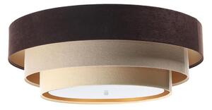 Lustr TRINITI 2xE27/60W/230V maro/bej/auriu