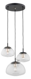 Lustră pe cablu Argon 1492 TRINI 3xE27/15W/230V neagră