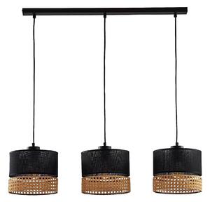 Lustr PAGLIA 3xE27/60W/230V, 60 cm, ratan pe cablu