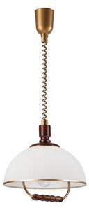 Lustr rabatabil RAMONA 1xE27/60W/230V bej/tm. maro