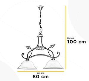 Lustră pe lanț MIRANDA 2xE27/22W/230V ONLI
