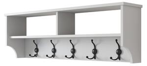 Cuier de perete RANI 120x37,2 cm alb