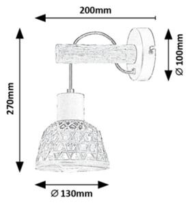 Aplică RATTAN 1xE27/15W/230V ratan Rabalux 71025