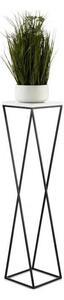 Suport de flori LOFT 100x24 cm negru/alb