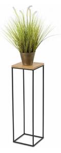Suport de flori BASICLOFT 80x24 negru/maro