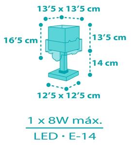 Veioză pentru copii HAPPY JUNGLE 1xE14/8W/230V Dalber 63311