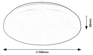 Rabalux 71036 - Plafonier LED RGB CERRIGEN dimabil 48W 230V