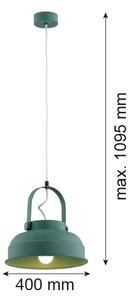Lustră pe cablu DAKOTA 1xE27/15W/230V verde Argon 8287
