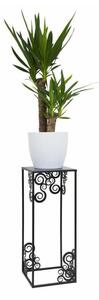 Suport de flori 60x24 cm negru