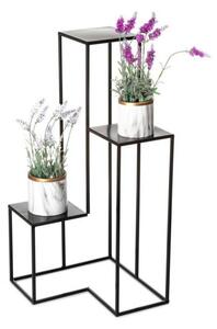 Suport de flori KASKADA 85x40 cm negru