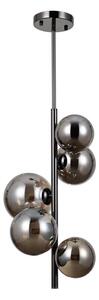 ITALUX PND-406007-V5A-BCR - Lustră pe tijă CANELLO 5xG9/5W/230V negru