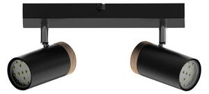 Spot LAGOS 2xGU10/15W/230V negru/maro