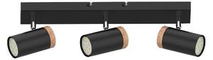Spot LAGOS 3xGU10/15W/230V negru/maro