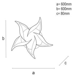 Lustră LED dimabilă aplicată LED/100W/230V 3000-6500K + telecomandă