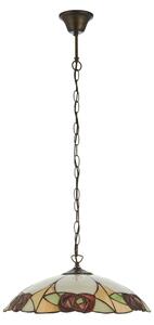 Endon 112197 - Candelabru pe lanț Tiffany INGRAM 1xE27/60W/230V diam. 45 cm