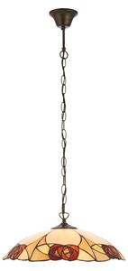 Endon 112197 - Candelabru pe lanț Tiffany INGRAM 1xE27/60W/230V diam. 45 cm