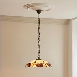 Endon 112197 - Candelabru pe lanț Tiffany INGRAM 1xE27/60W/230V diam. 45 cm