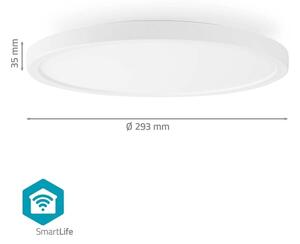 Corp de iluminat LED RGBW dimabil LED/18W/230V 2700-6500K Wi-Fi Nedis WIFILAC31WT