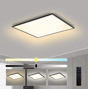 Brilagi - Corp de iluminat LED dimabil SLIMFRAME LED/58W/230V 60x60 cm negru + telecomandă