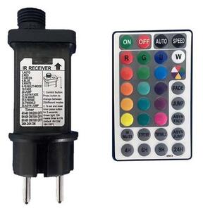Lanț LED RGB de exterior STRING 13 m 15xLED/0,5W/230V IP44