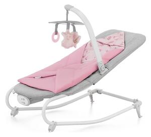 Leagăn cu vibrații pentru bebeluși cu sunete KINDERKRAFT FELIO 2 roz