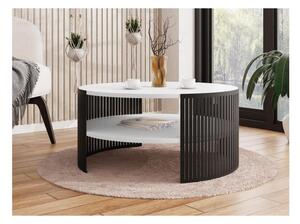 Măsuță de cafea FIKOLI 40x75 cm negru/alb