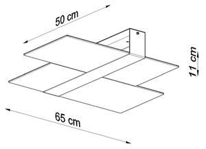 Plafonieră MASSIMO 2xE27/60W/230V alb/crom