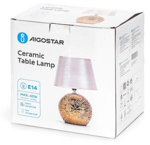 Lampă de masă Aigostar 1xE14/40W/230V auriu