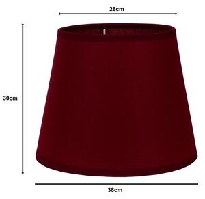 Duolla - Abajur pentru lampă de podea CLASSIC L E27 pr. 38 cm vișiniu