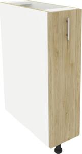 Corp inferior bucătărie Karo 20 cm alb/lemn natural