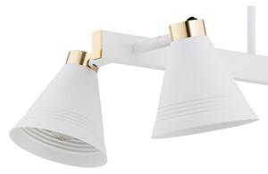 Lustră pe tijă AVALONE 4xE27/15W/230V albă/aurie Argon 1773
